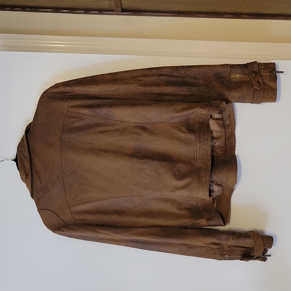 BNCI by Blanc Noir faux suede jacket - Picture 2 of 4